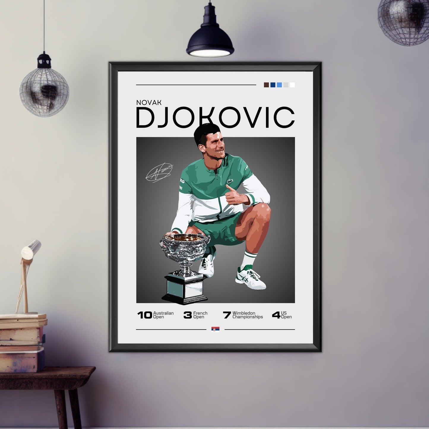 Novak Djokovic Poster