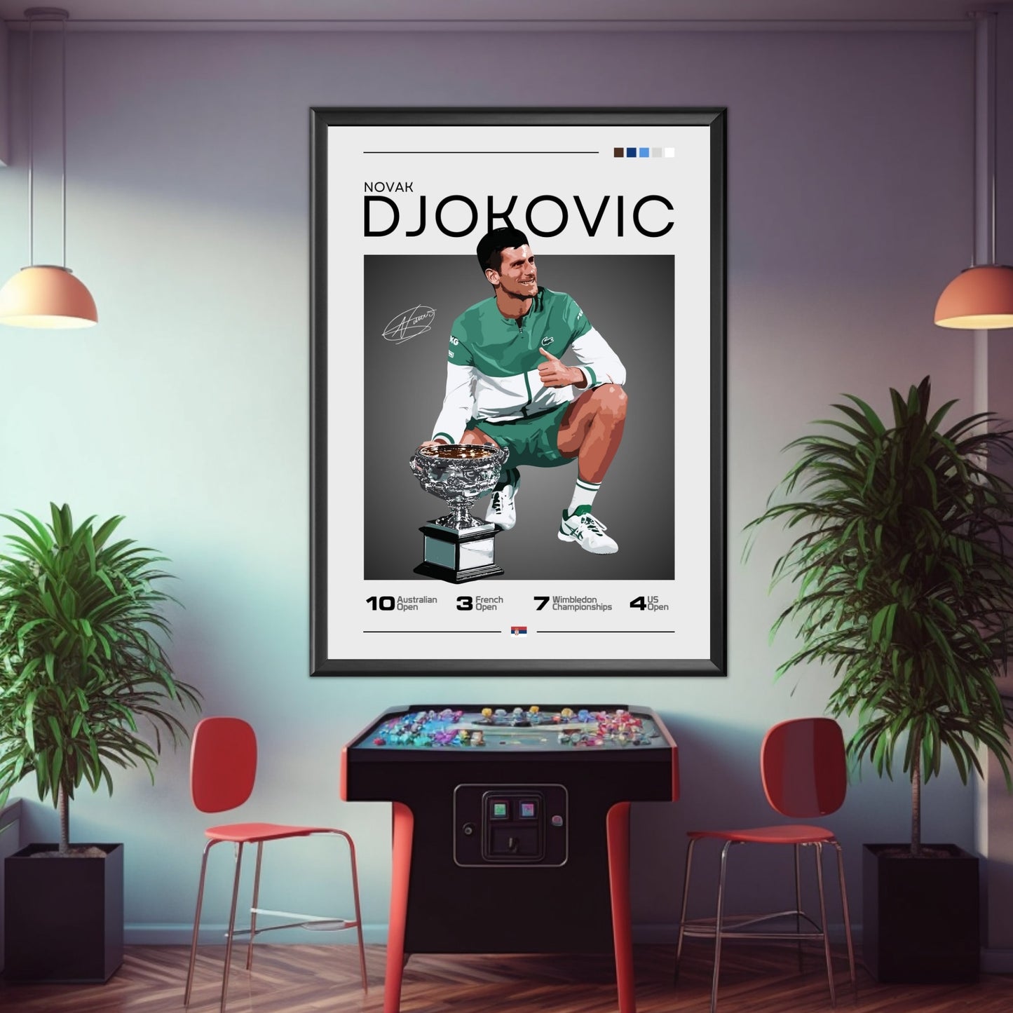 Novak Djokovic Poster