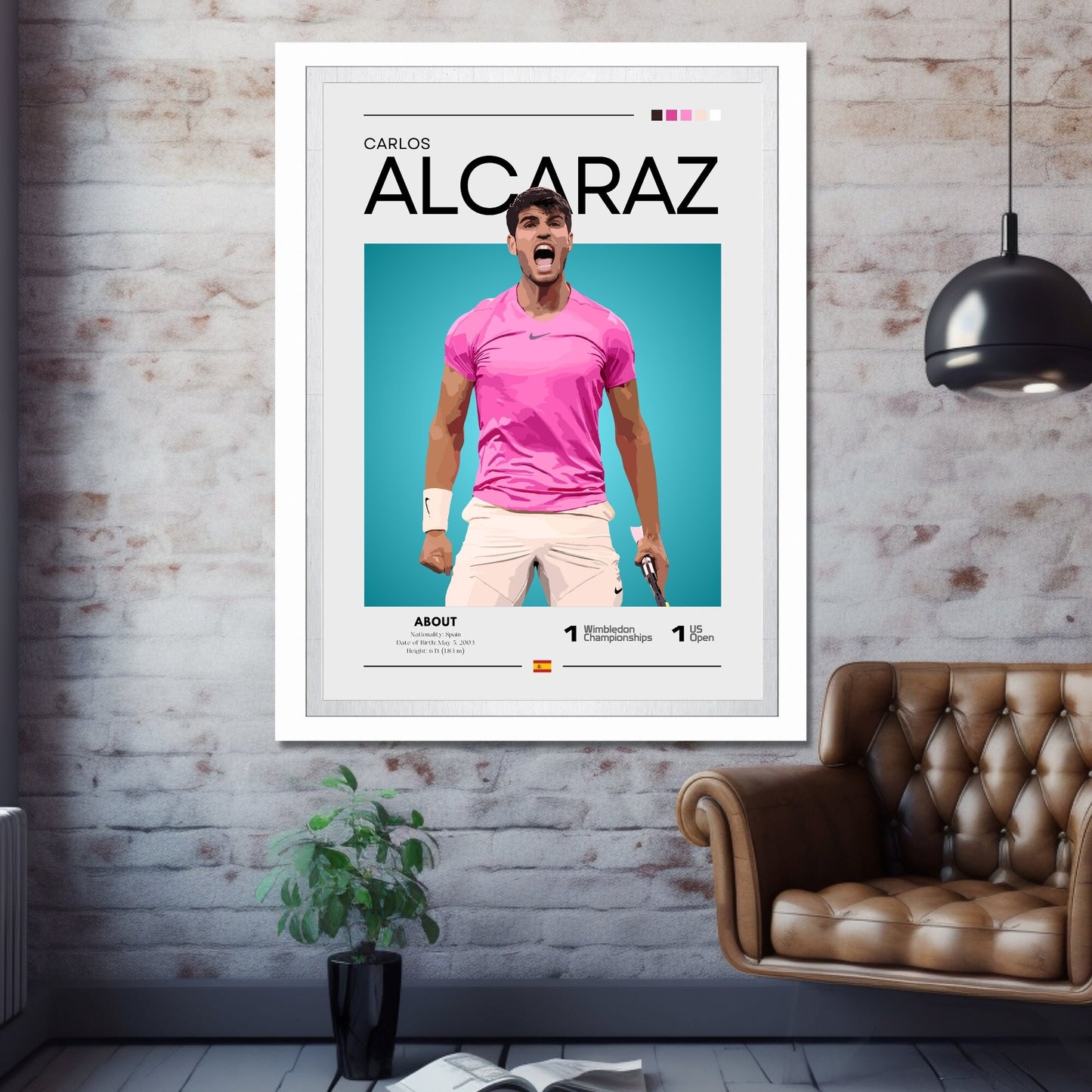 Carlos Alcaraz poster