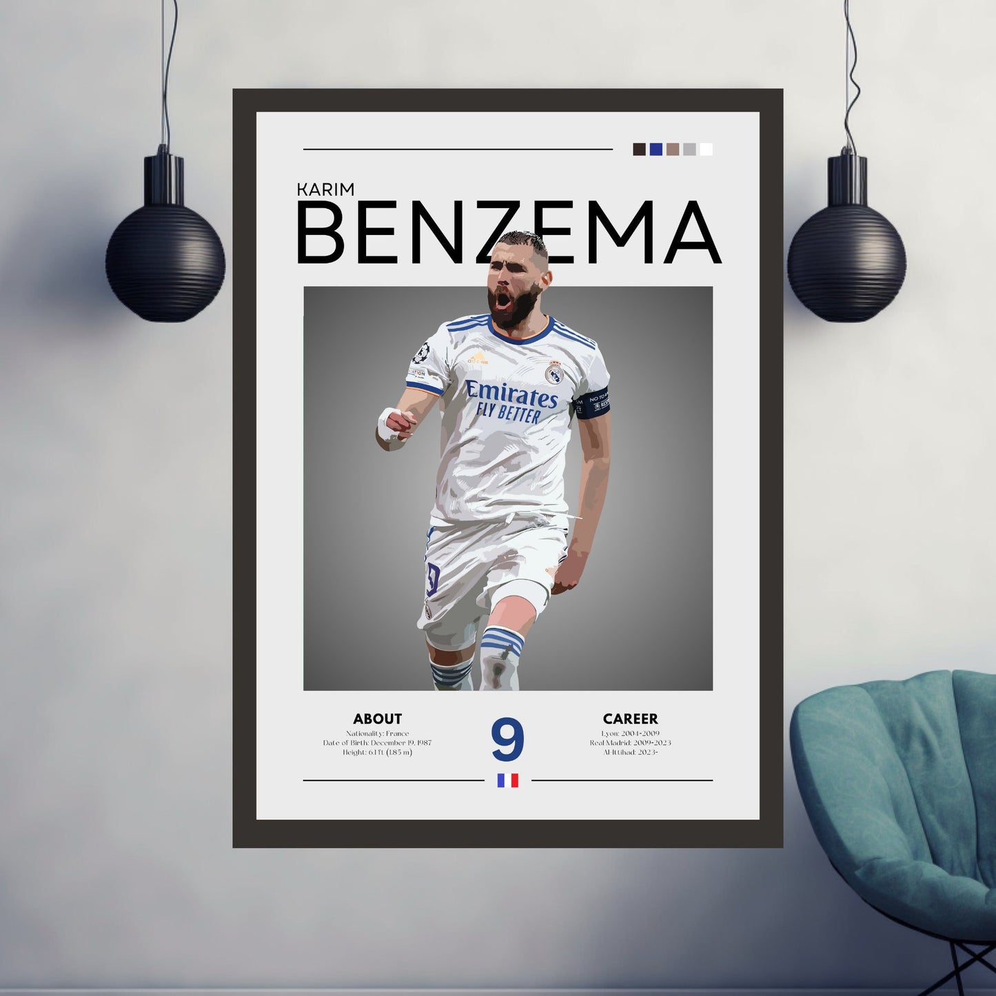 Karim Benzema Real Madrid Poster