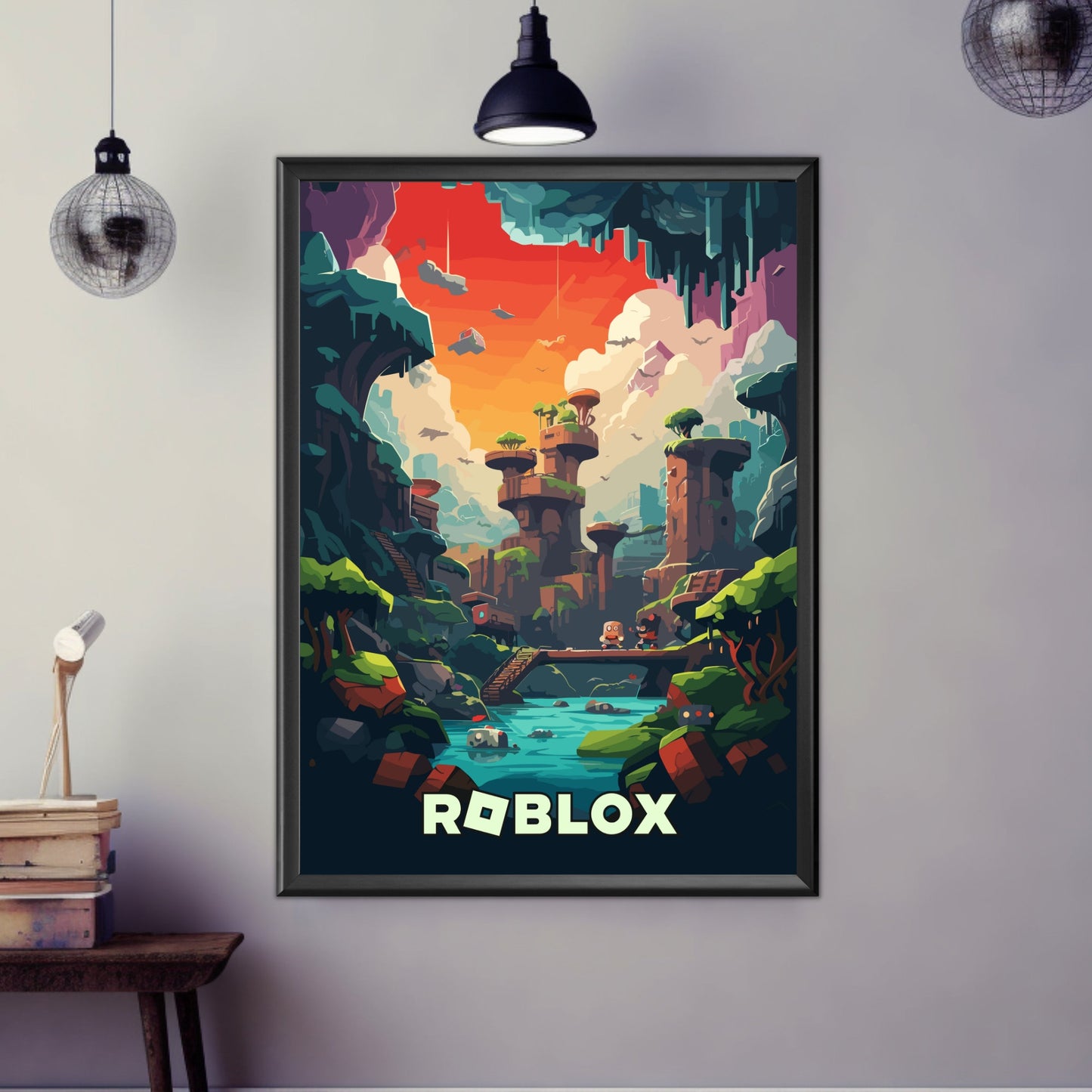 Roblox Game Poster, Roblox Print, Gaming Room Poster, Minimalist, Gaming Poster, Gaming Print Poster, Game Gift, Video Games Poster, Gaming