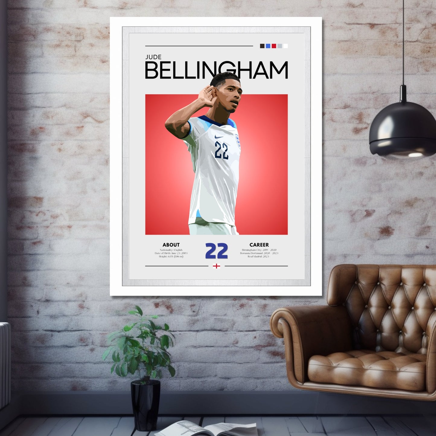 Jude Bellingham England Poster