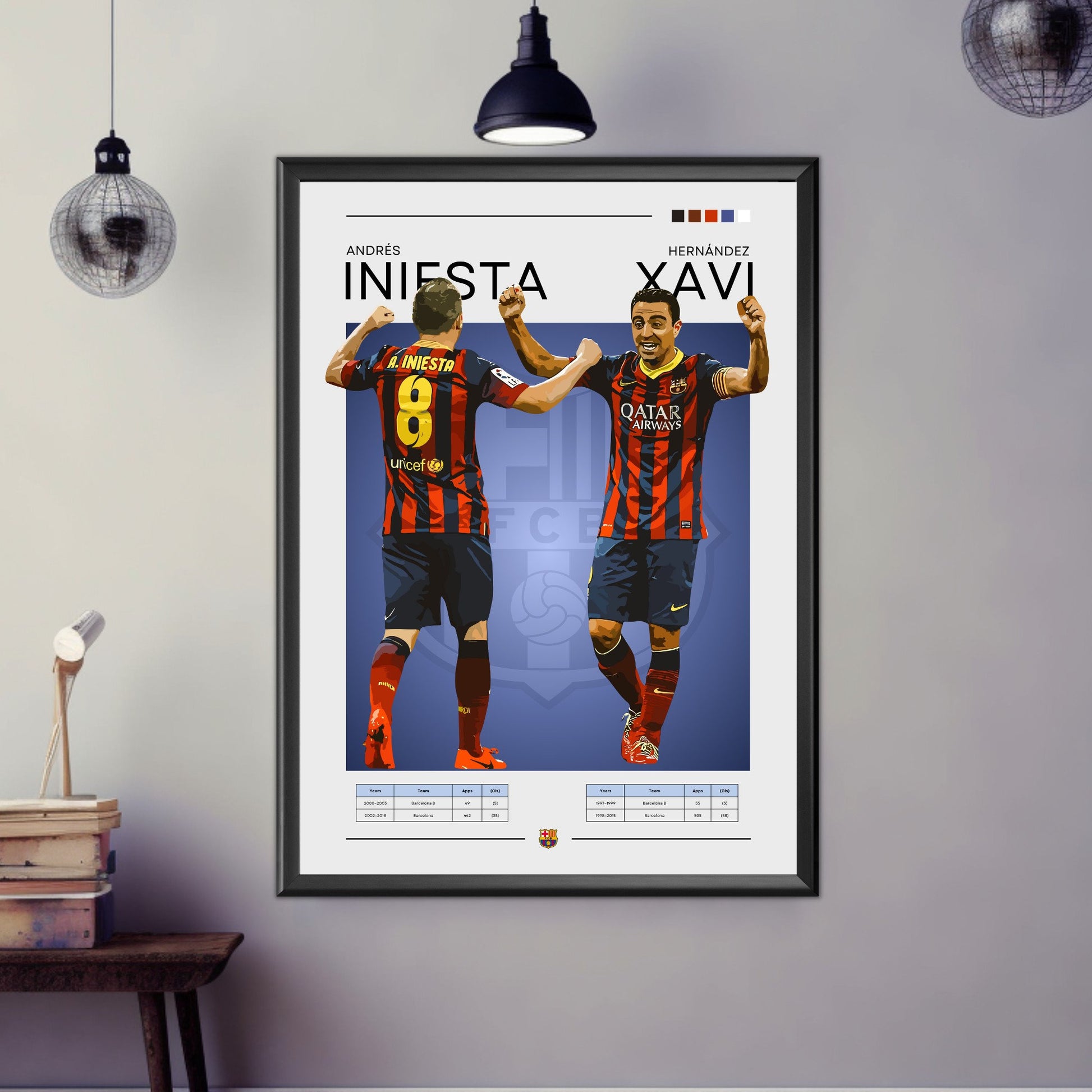 Xavi & Iniesta poster