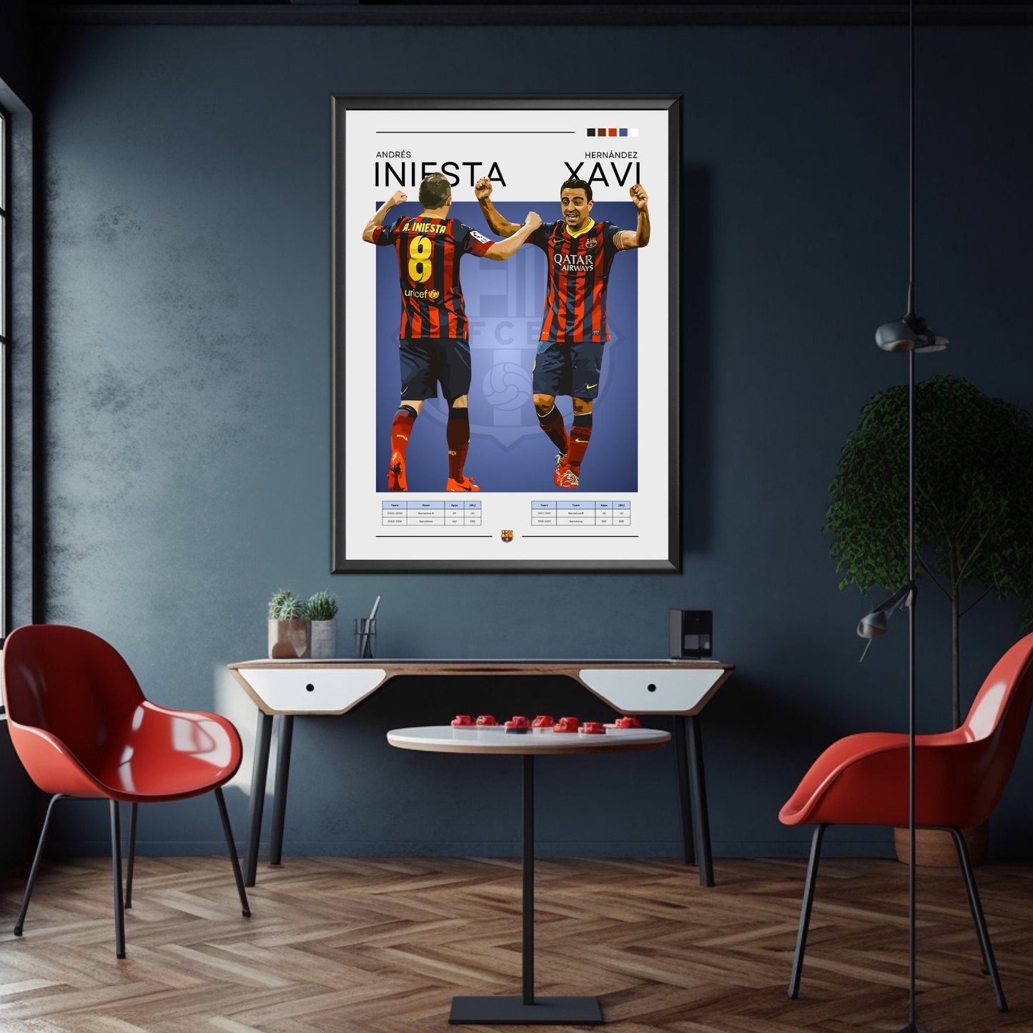 Xavi & Iniesta poster