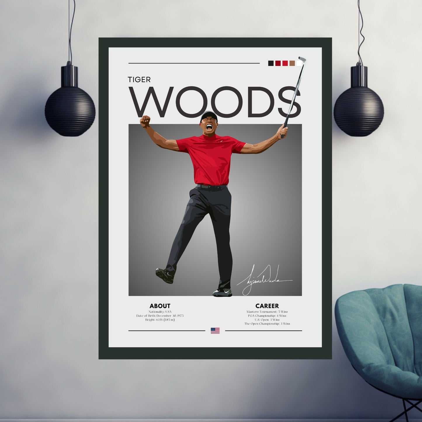 Tiger Woods poster