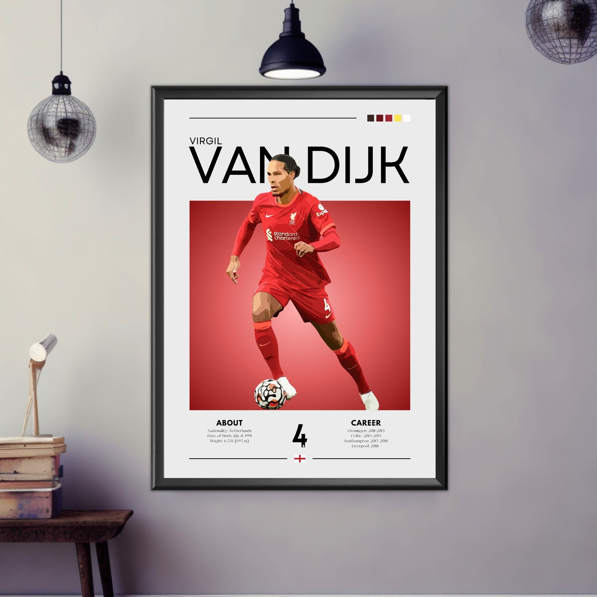 Virgil van Dijk poster