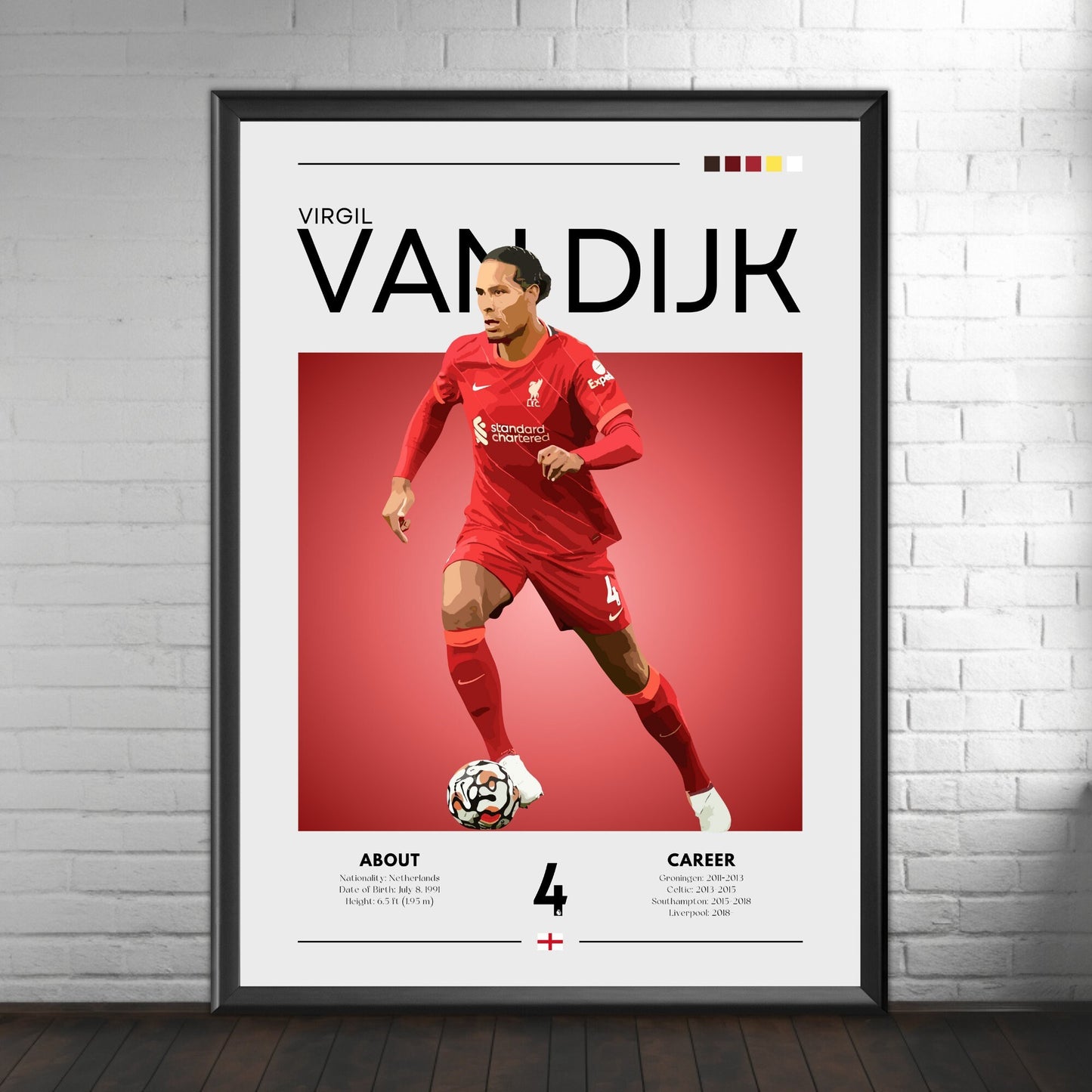 Virgil van Dijk poster