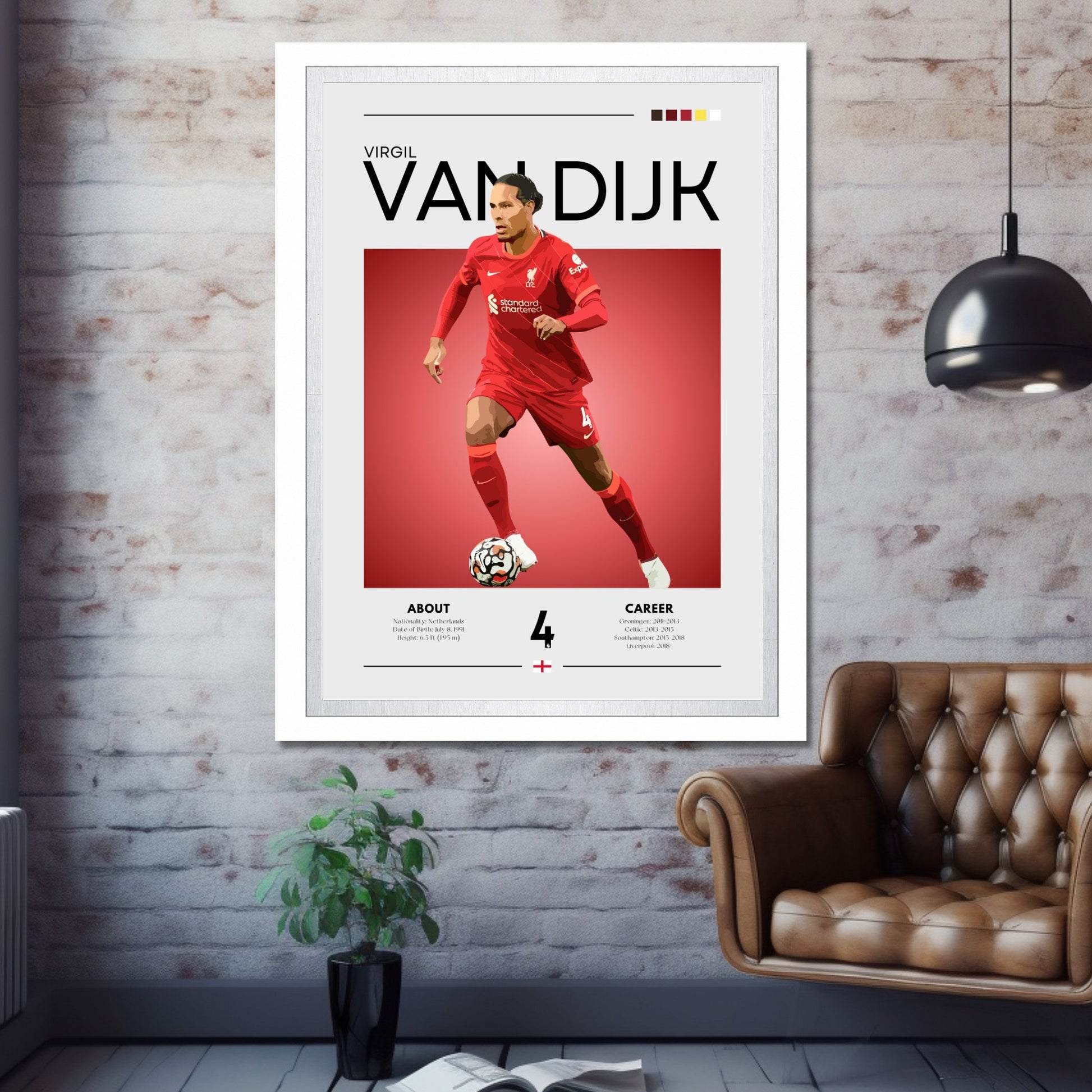 Virgil van Dijk poster