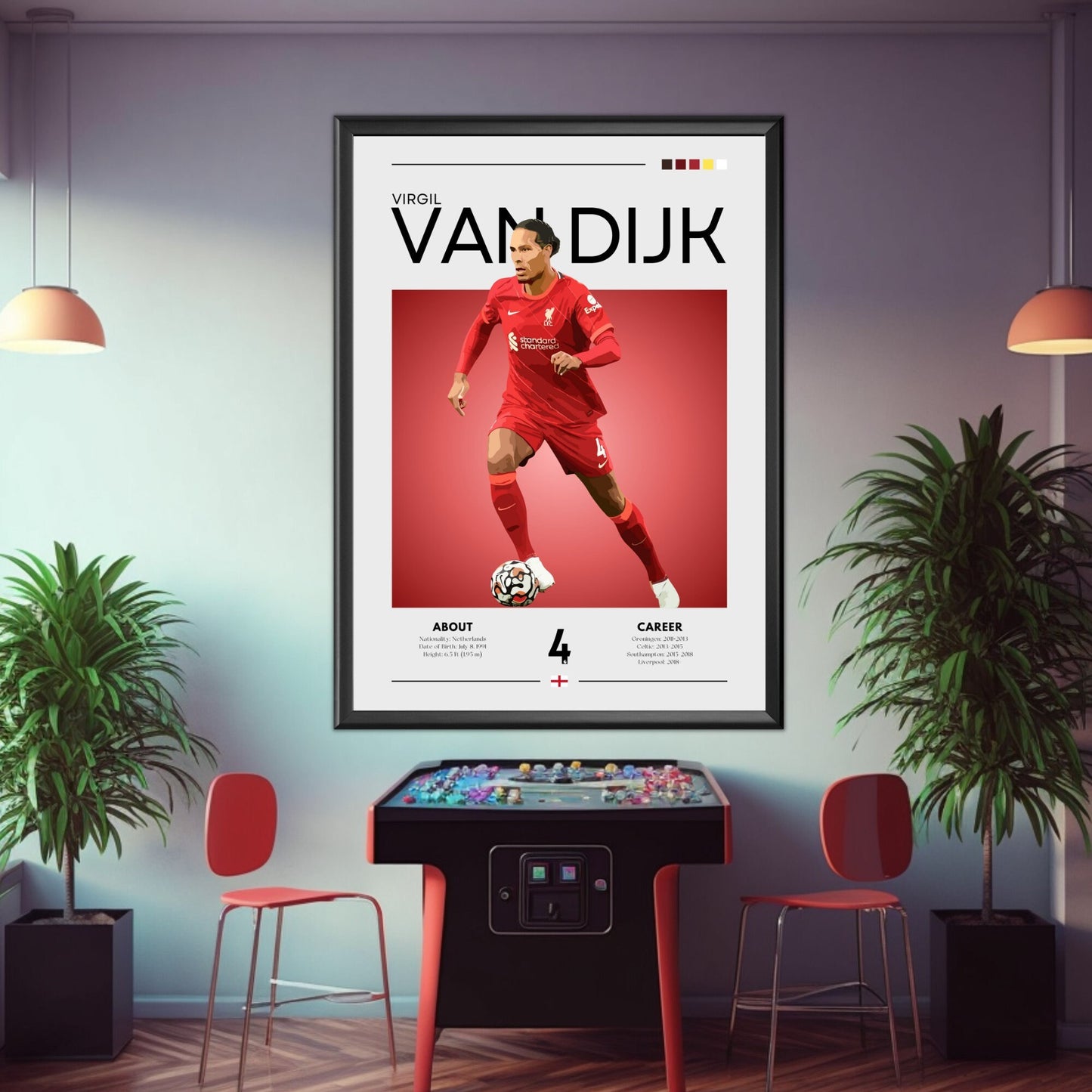 Virgil van Dijk poster