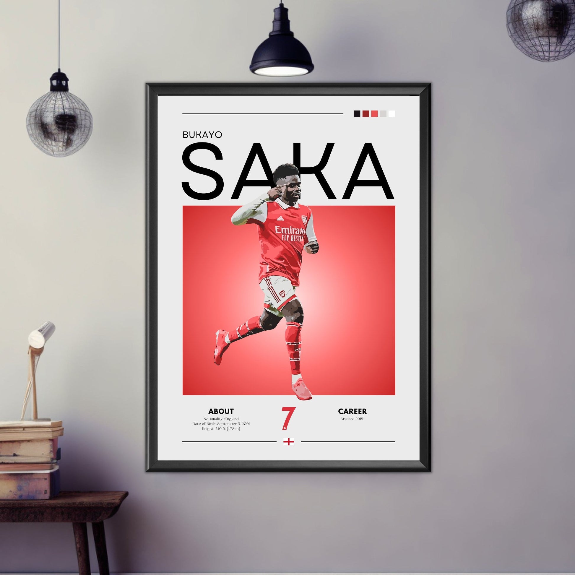 Bukayo Saka poster