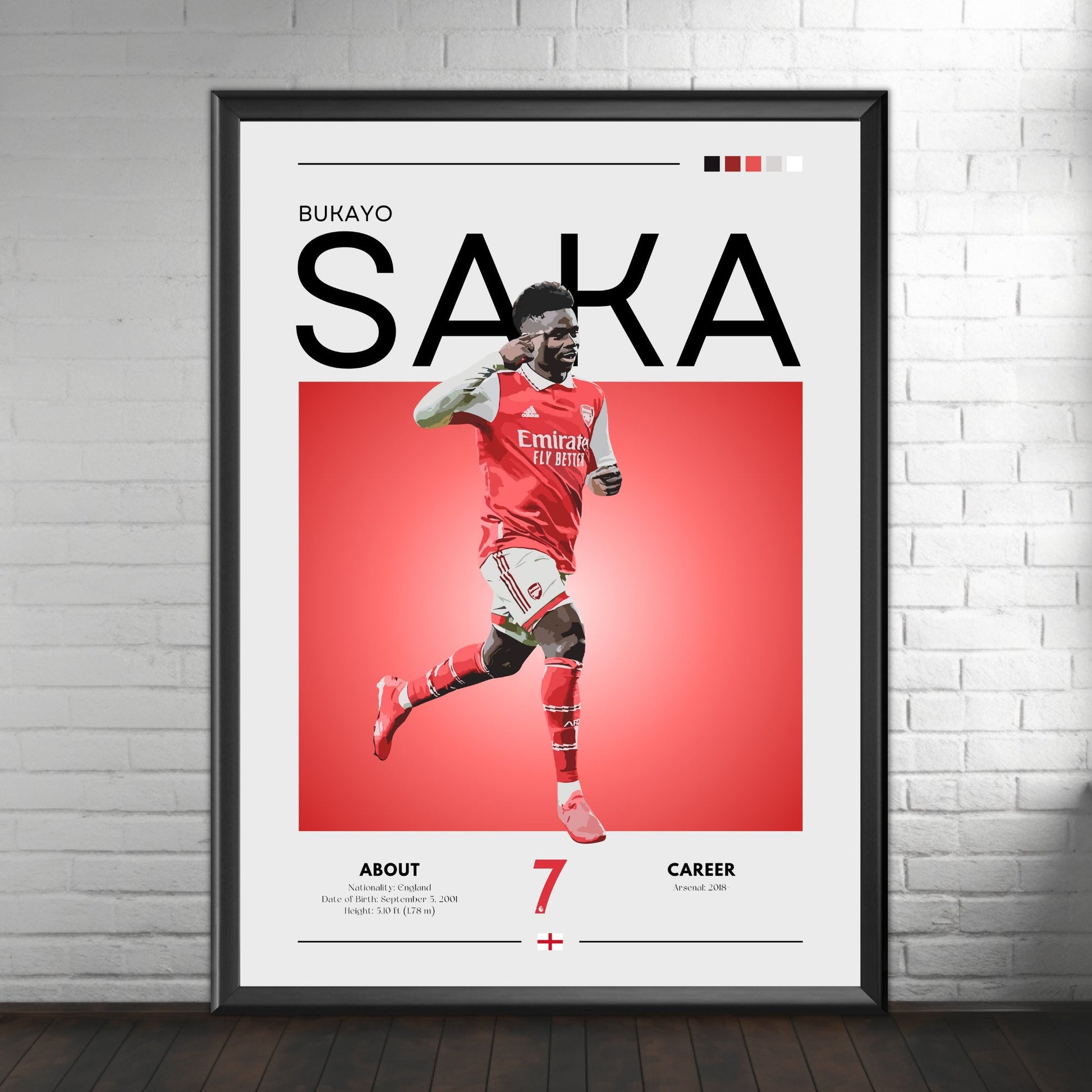 Bukayo Saka poster