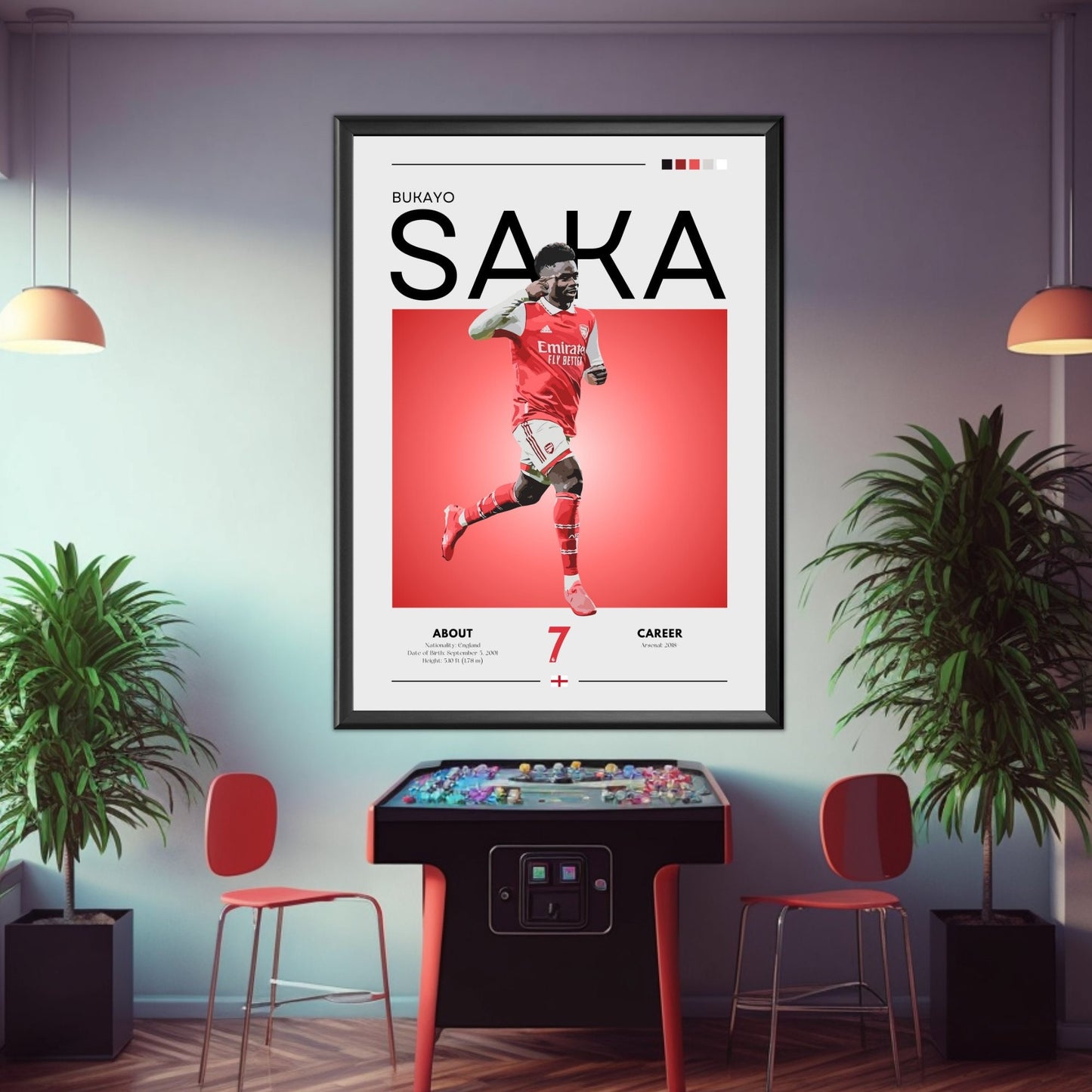 Bukayo Saka poster