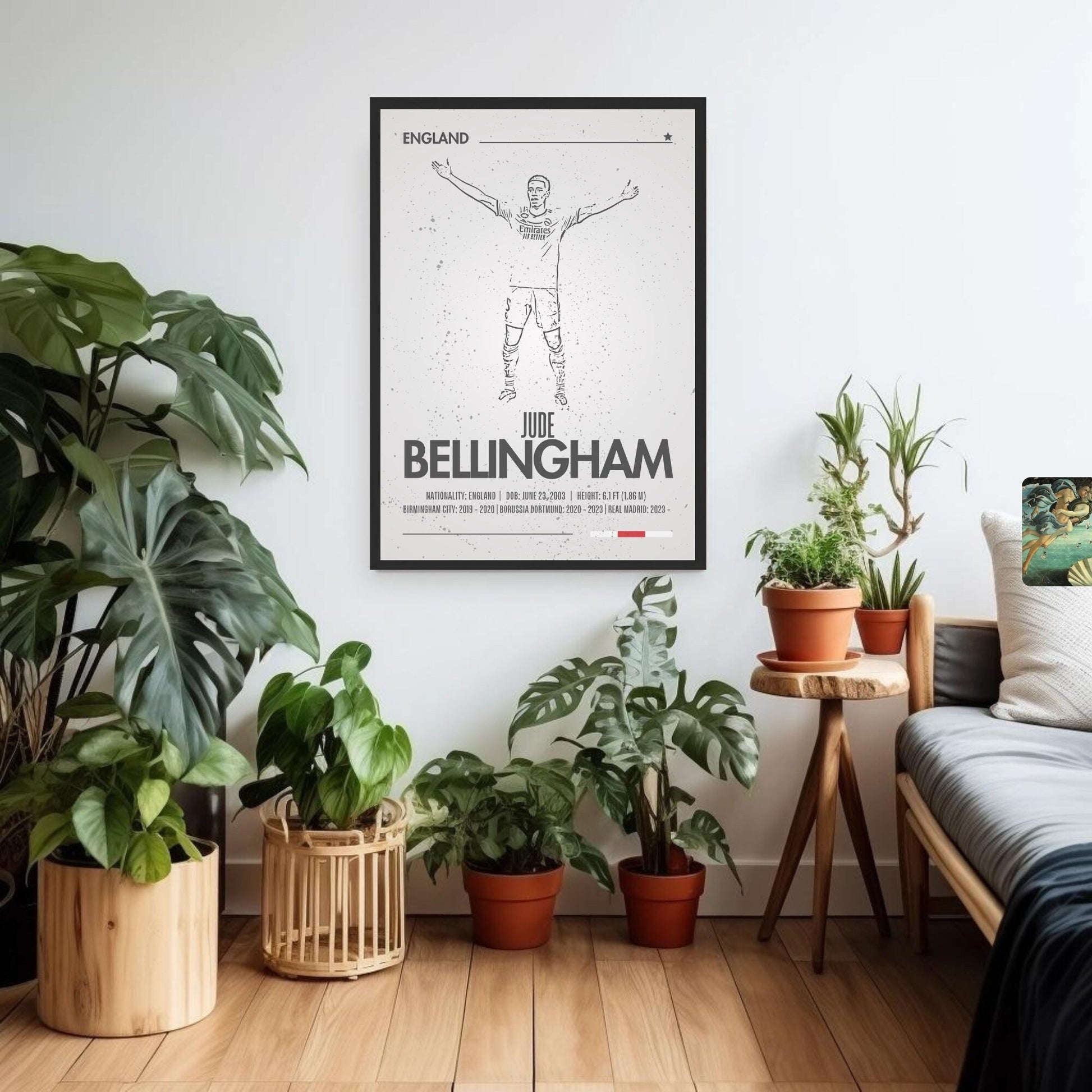 Silhouette Jude Bellingham Print