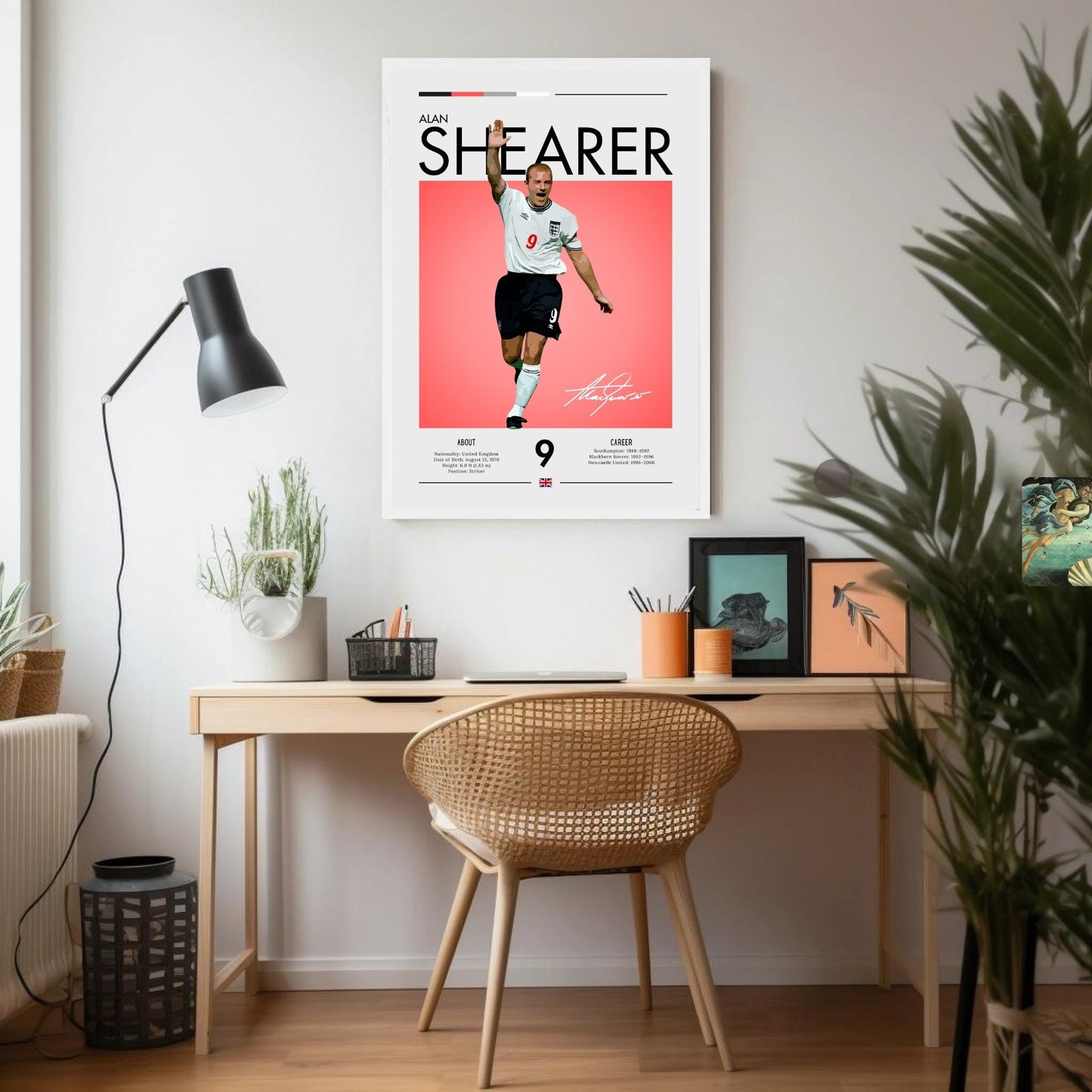 Alan Shearer Print, Alan Shearer Poster,