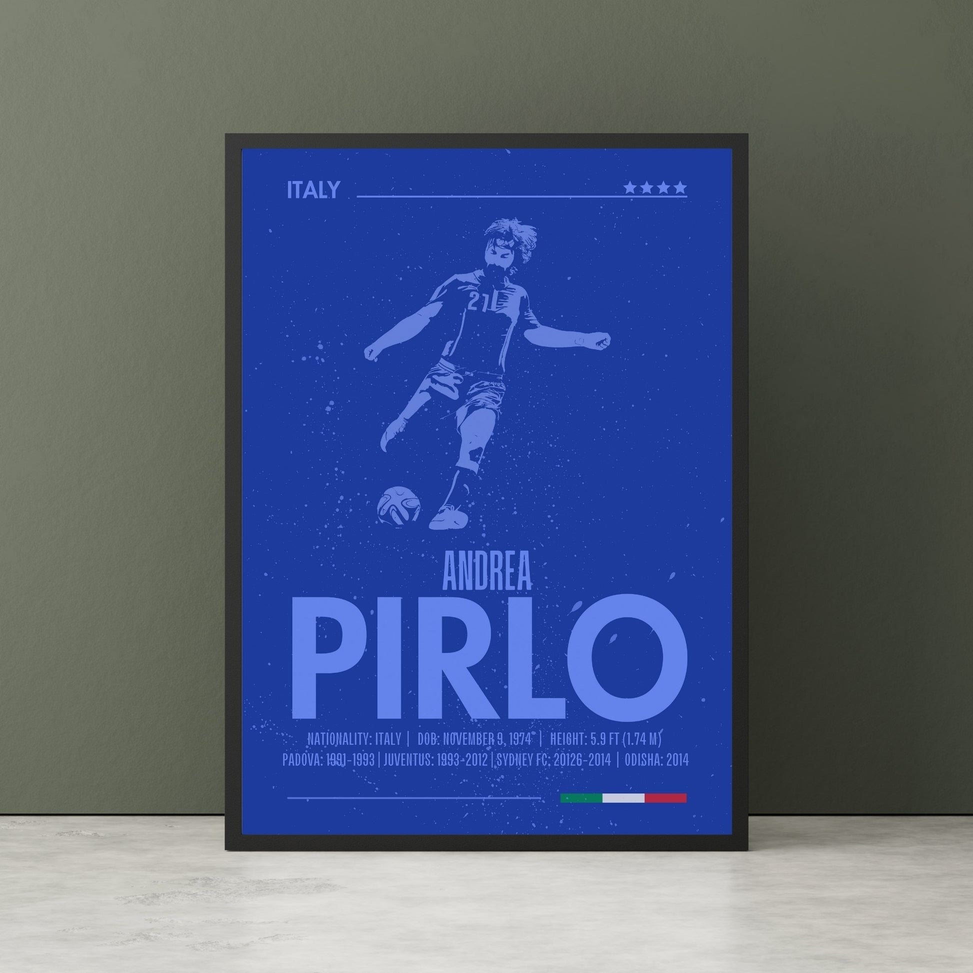 Andrea Pirlo Poster, Andrea Pirlo Print,