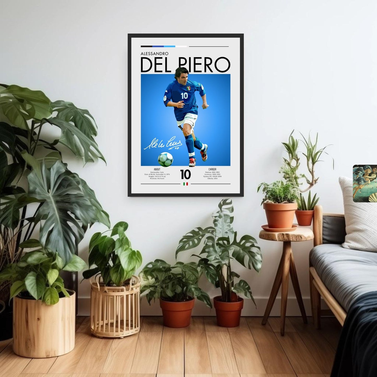 Alessandro Del Piero Print, Del Piero Poster,