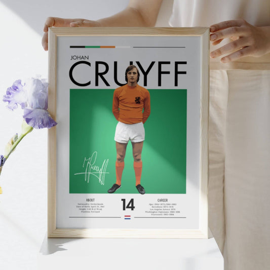 Johan Cruyff Print, Johan Cruyff Poster