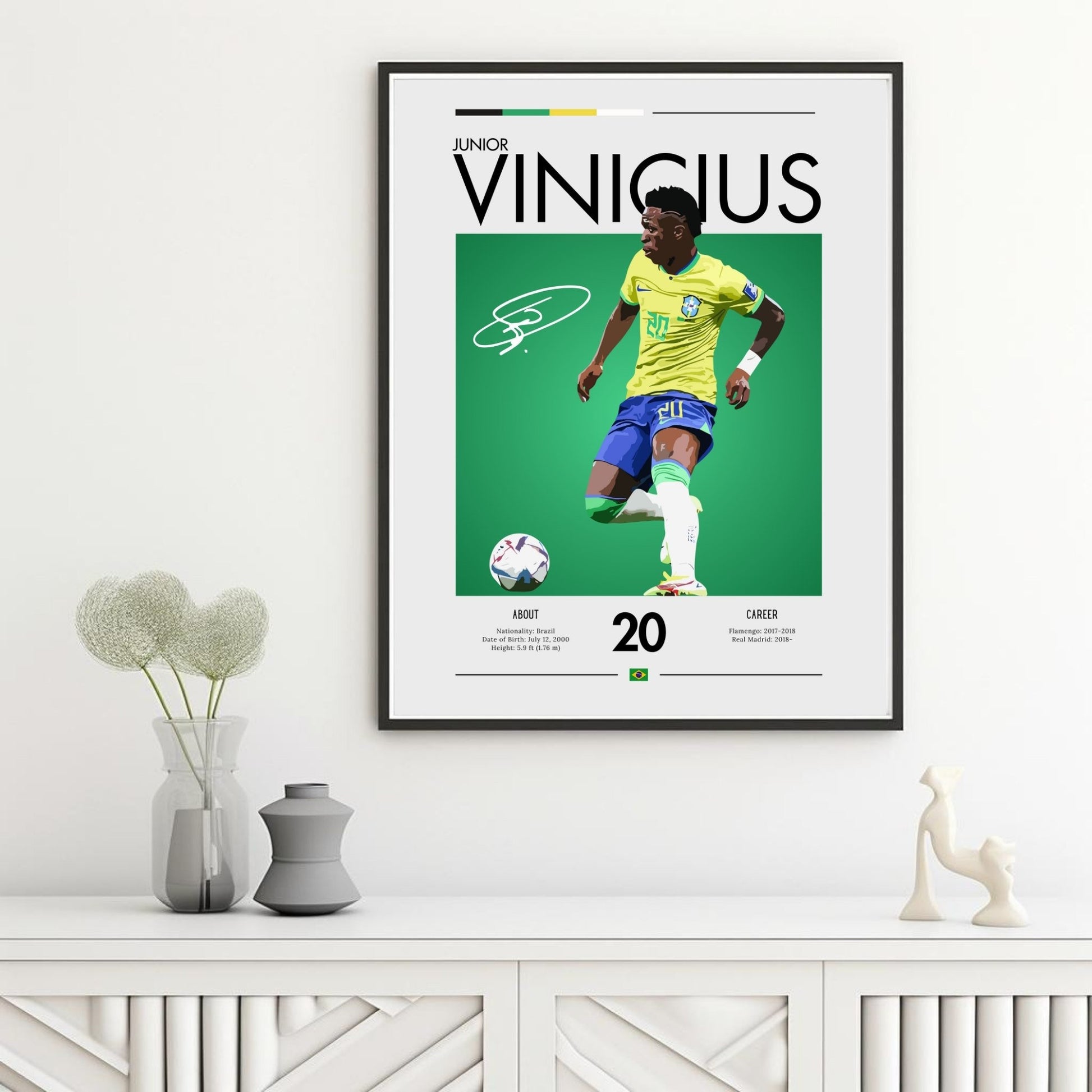 Vinicius Jr Print, Vinicius Jr Poster