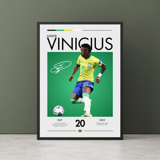 Vinicius Jr Print, Vinicius Jr Poster