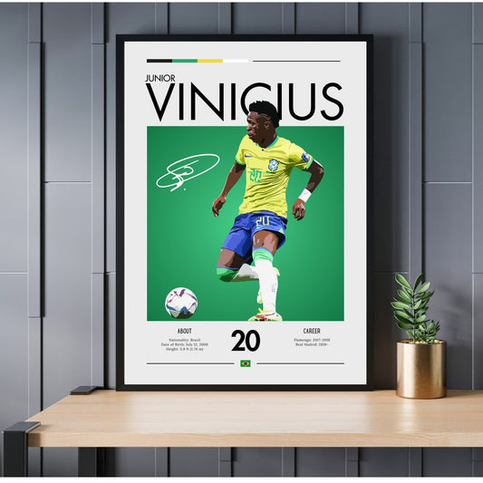 Vinicius Jr Print, Vinicius Jr Poster