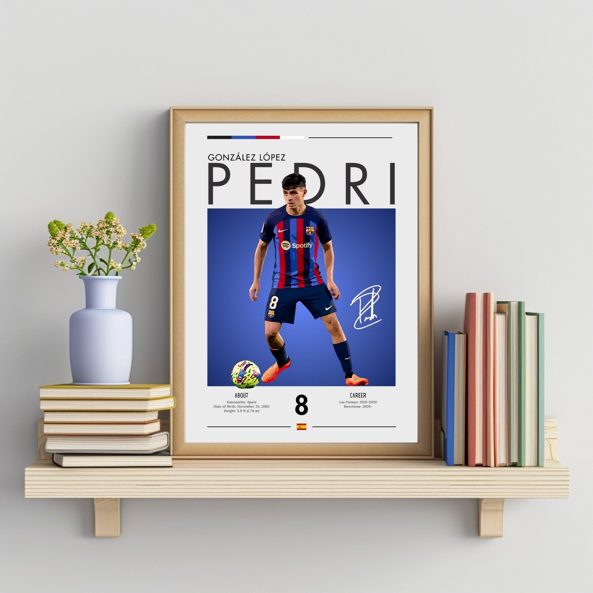 Pedri Poster, Pedri Barcelona Print