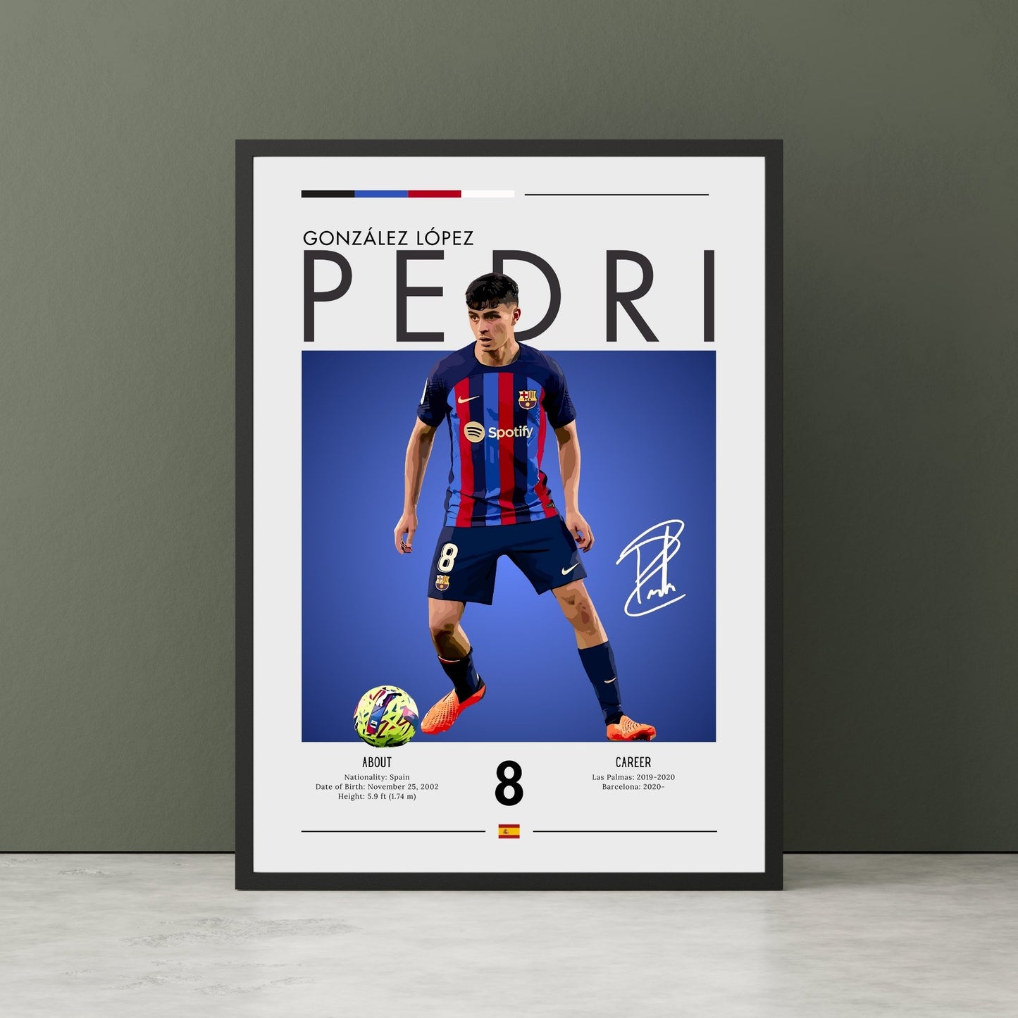 Pedri Poster, Pedri Barcelona Print