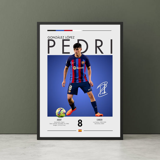 Pedri Poster, Pedri Barcelona Print