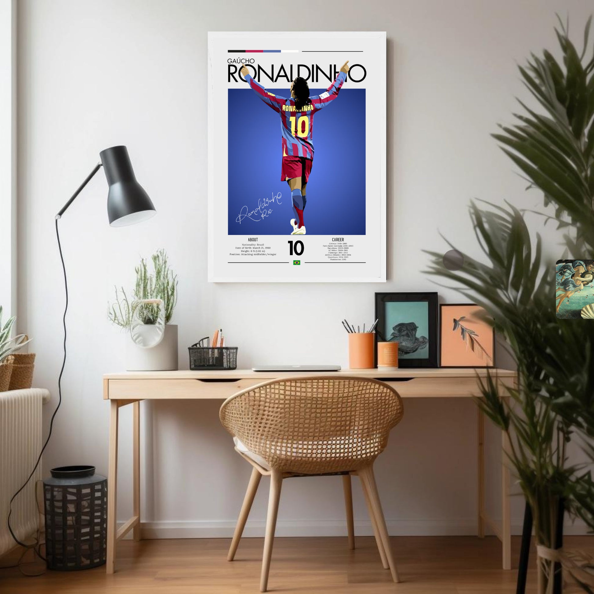 Ronaldinho Poster, Ronaldinho Print