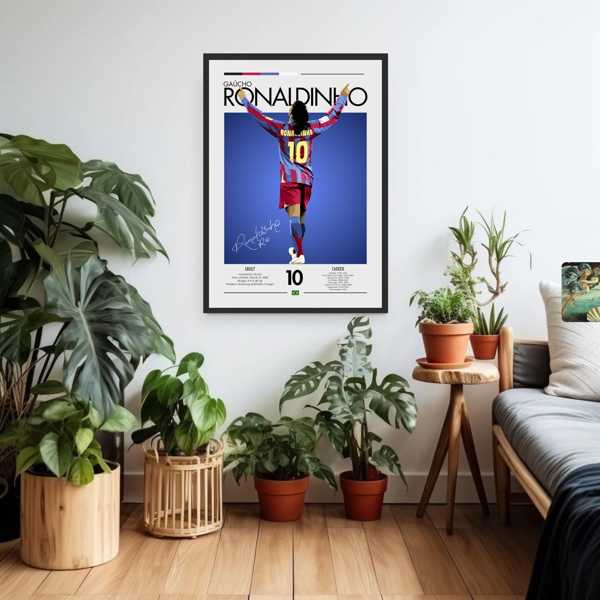 Ronaldinho Poster, Ronaldinho Print