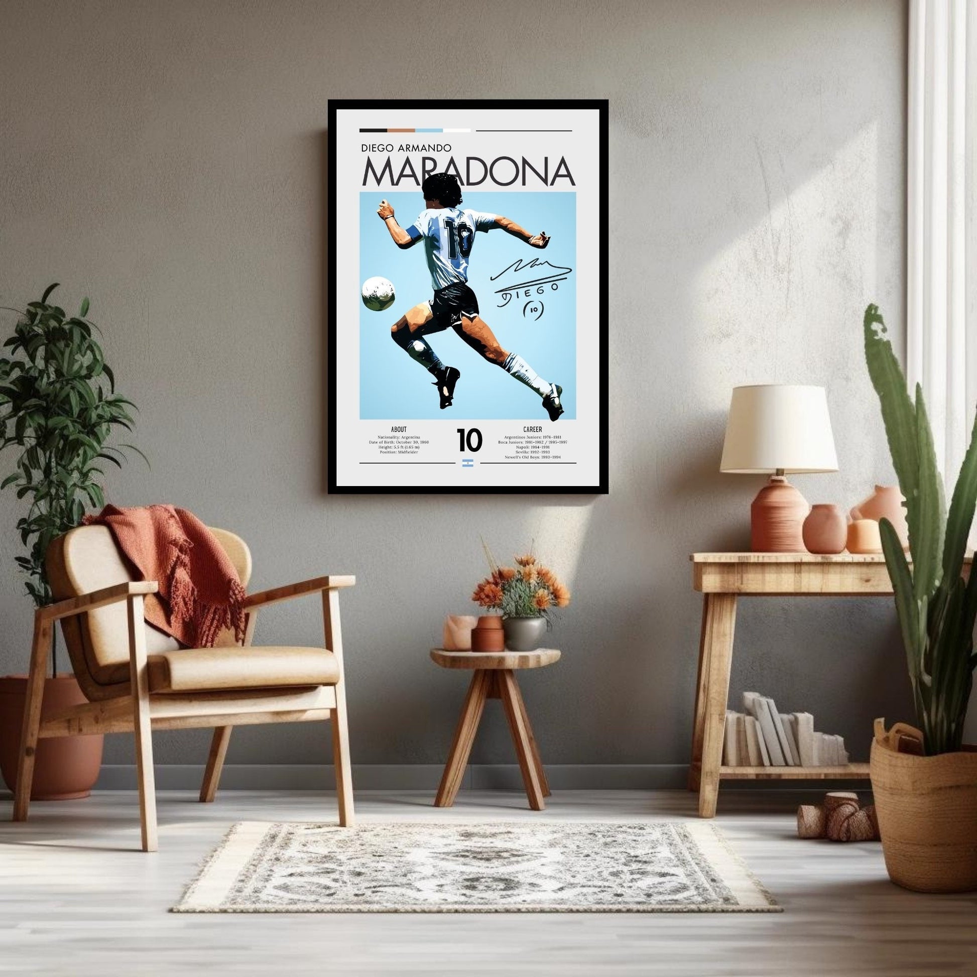 Maradona Print, Maradona Poster