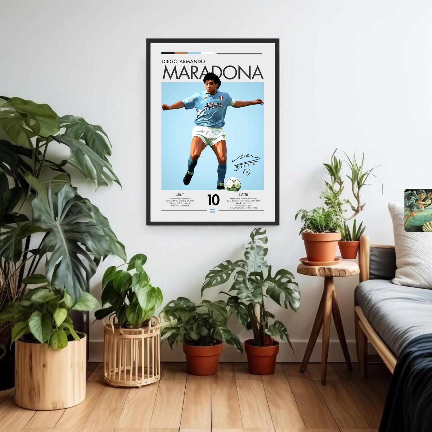 Maradona Poster, Maradona Print