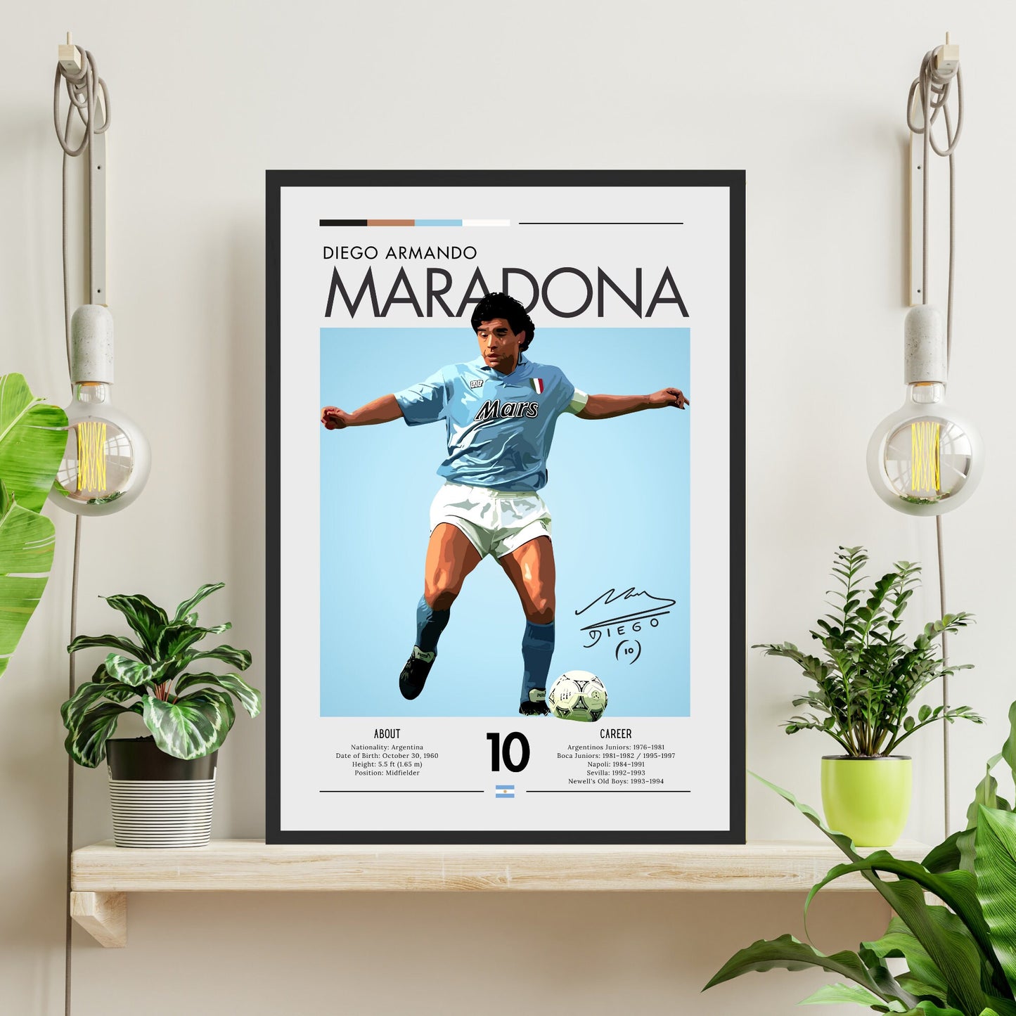 Maradona Poster, Maradona Print