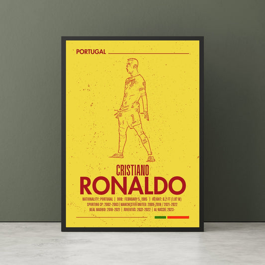 Silhouette Cristiano Ronaldo Poster