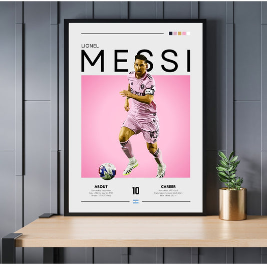 Lionel Messi Inter Miami poster