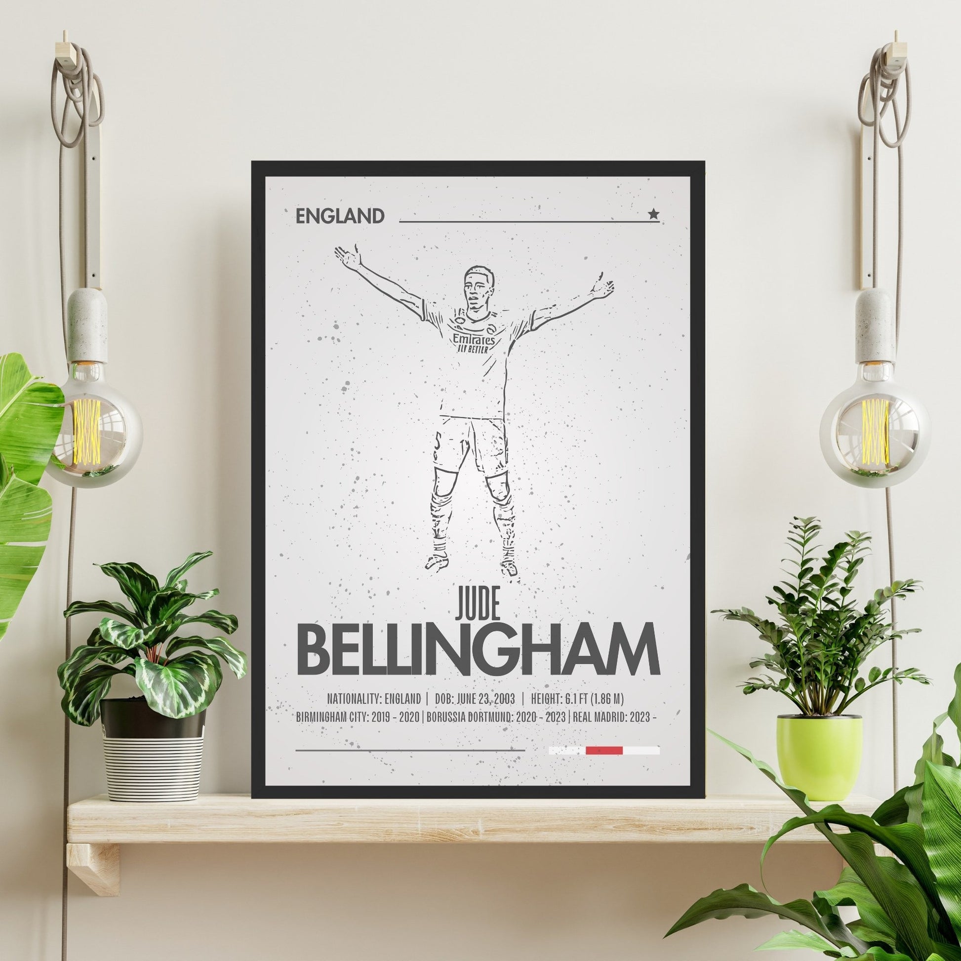 Silhouette Jude Bellingham Print