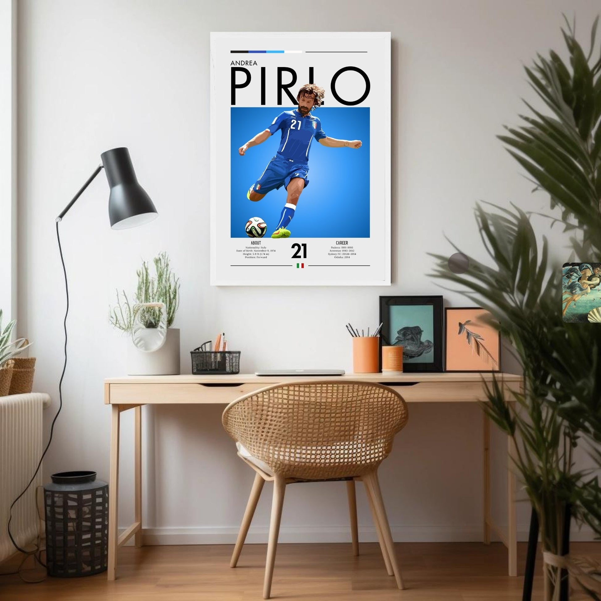 Andrea Pirlo Poster, Andrea Pirlo Print,