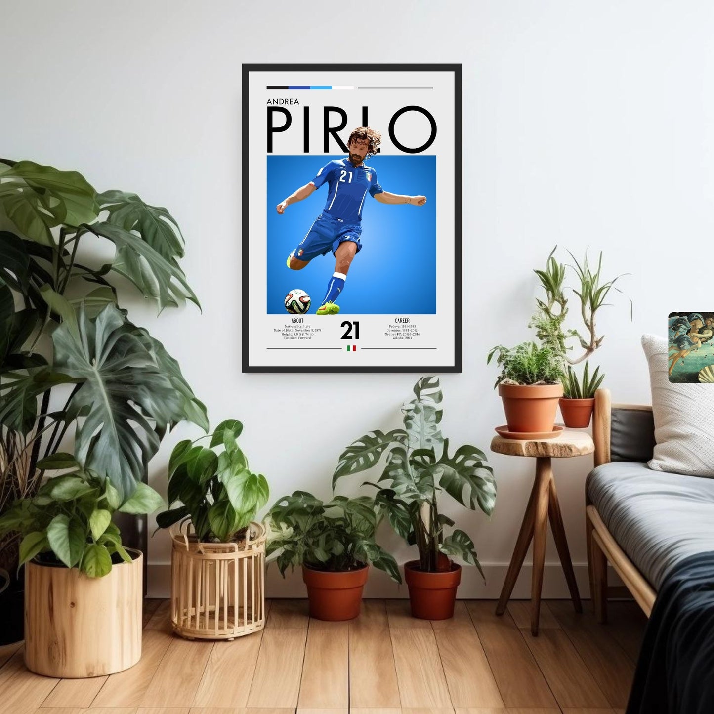 Andrea Pirlo Poster, Andrea Pirlo Print,