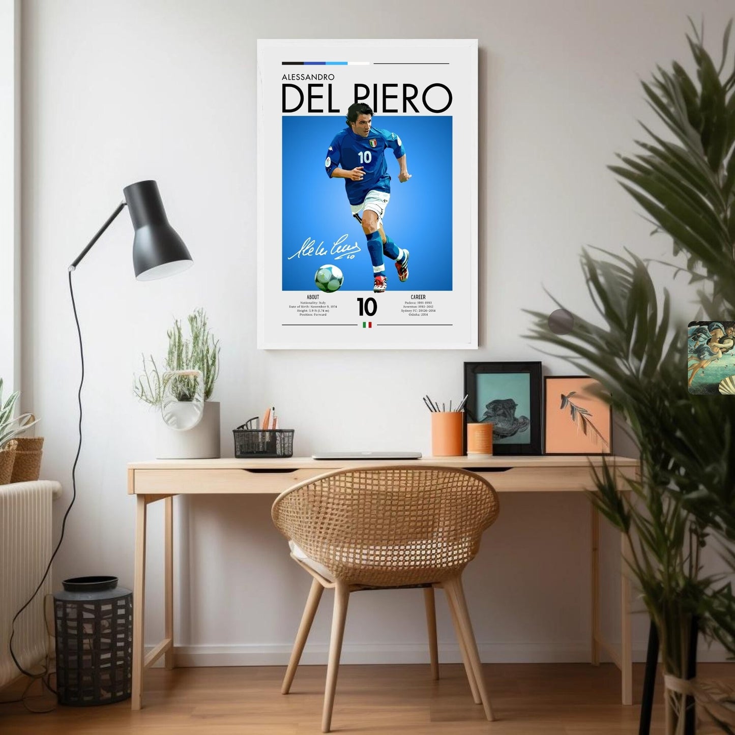 Alessandro Del Piero Print, Del Piero Poster,