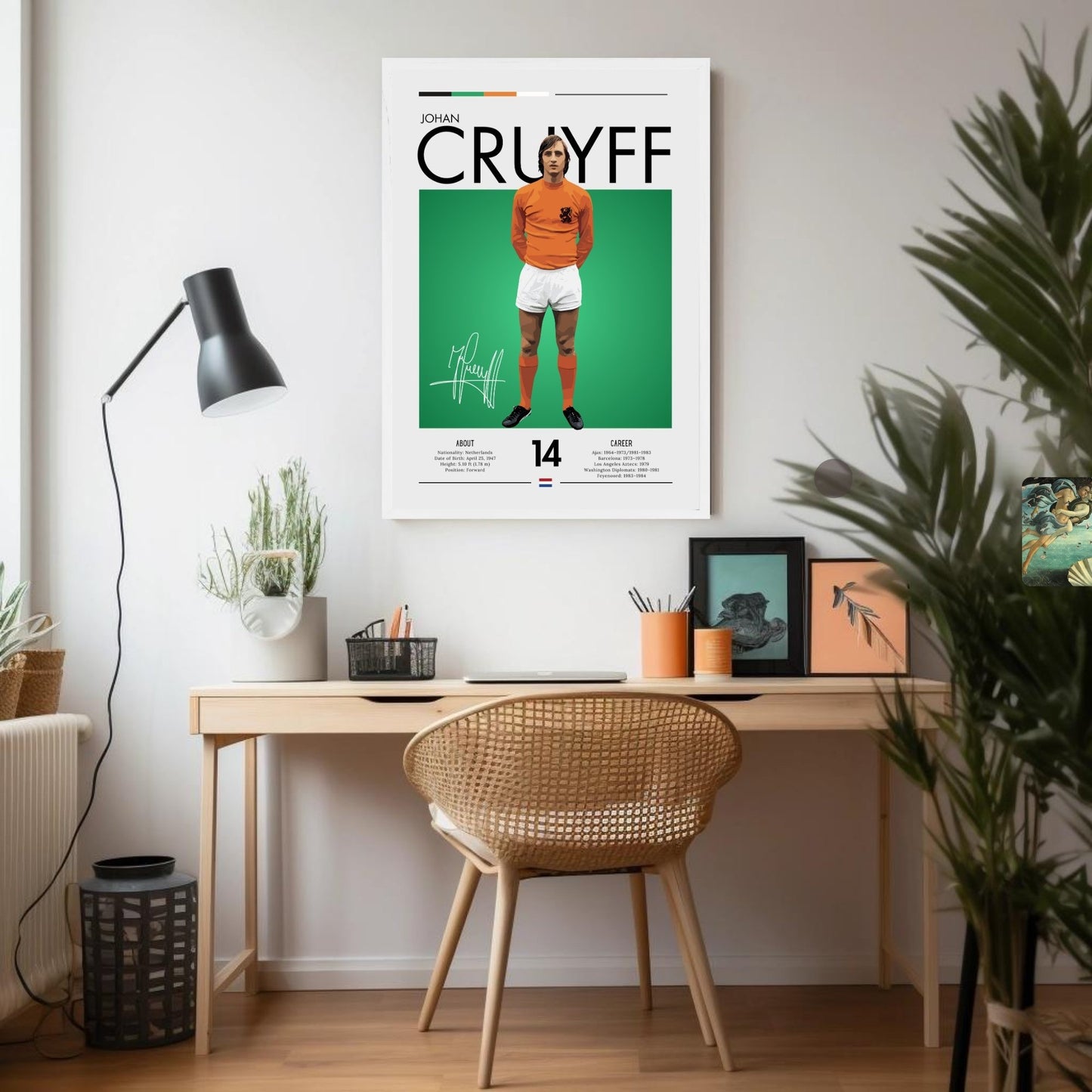 Johan Cruyff Print, Johan Cruyff Poster