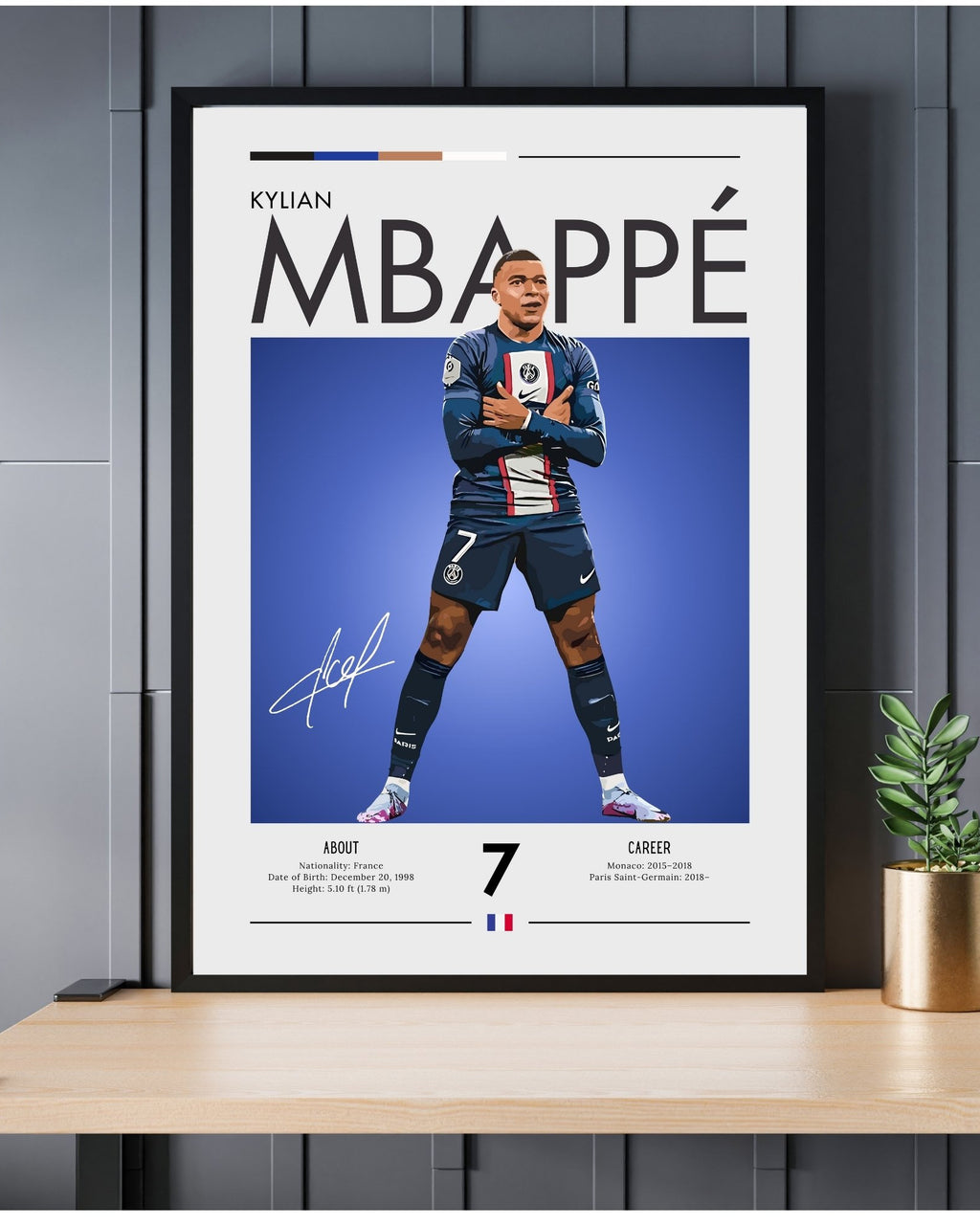 Kylian Mbapp Poster PSG Brighton Posters kylian-mbapp-poster-psg-brighton-posters