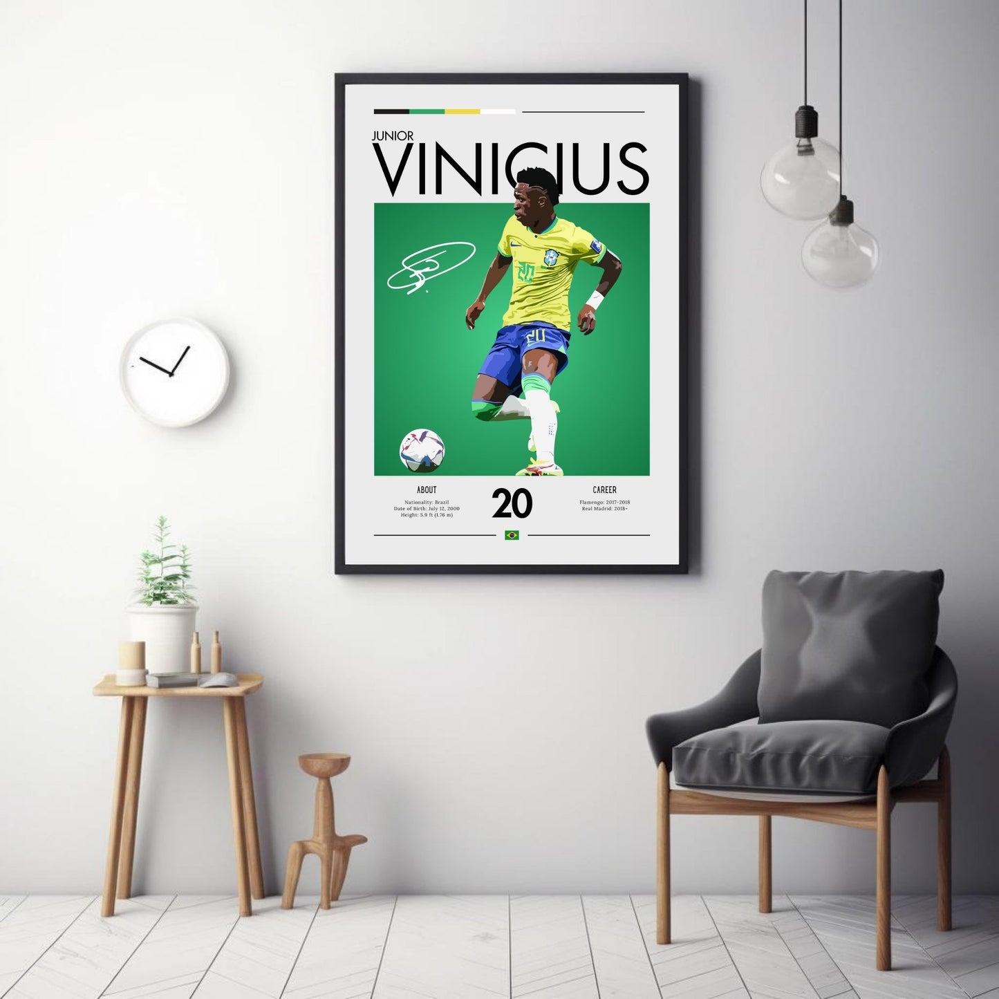 Vinicius Jr Print, Vinicius Jr Poster