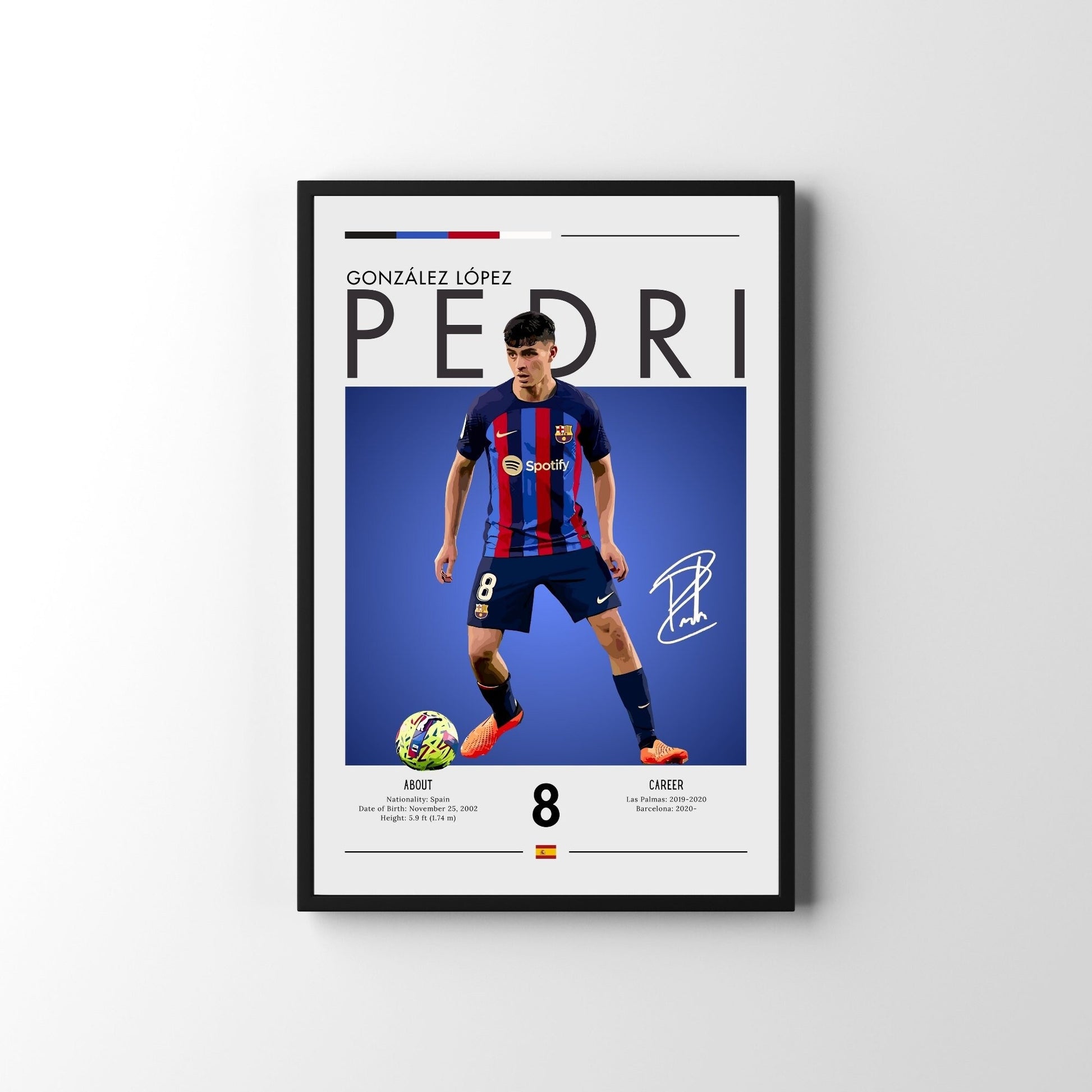 Pedri Poster, Pedri Barcelona Print