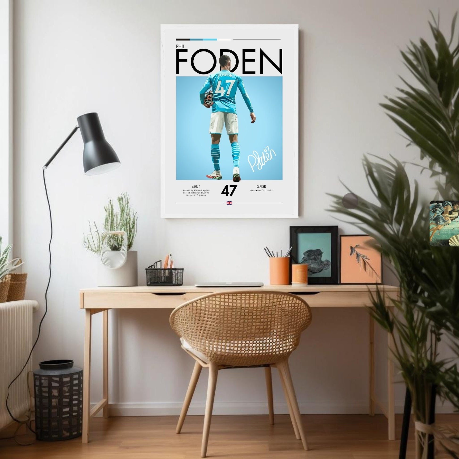 Phil Foden Poster, Phil Foden Print