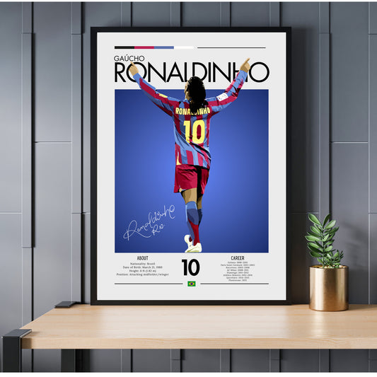 Ronaldinho Poster, Ronaldinho Print