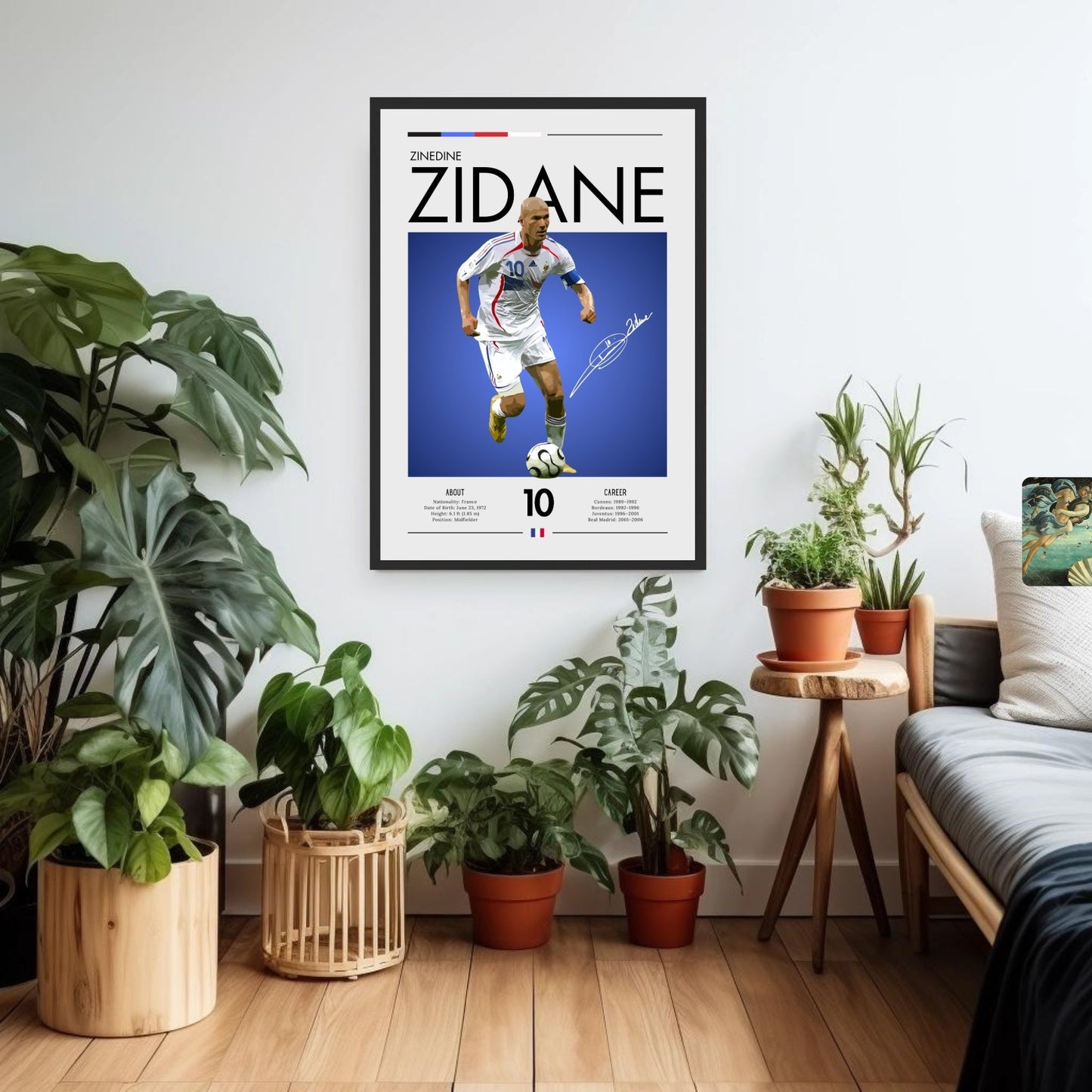 Zinedine Zidane Poster, Zinedine Zidane Print