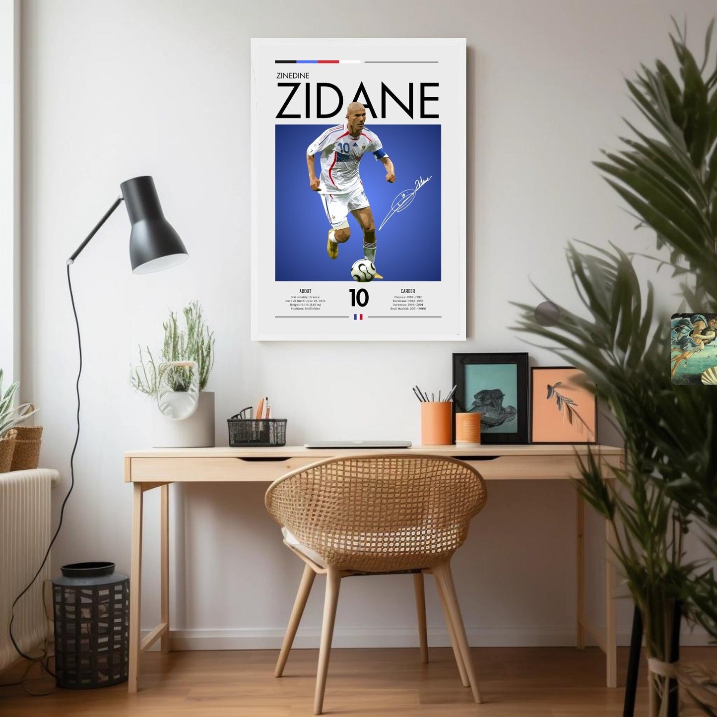 Zinedine Zidane Poster, Zinedine Zidane Print