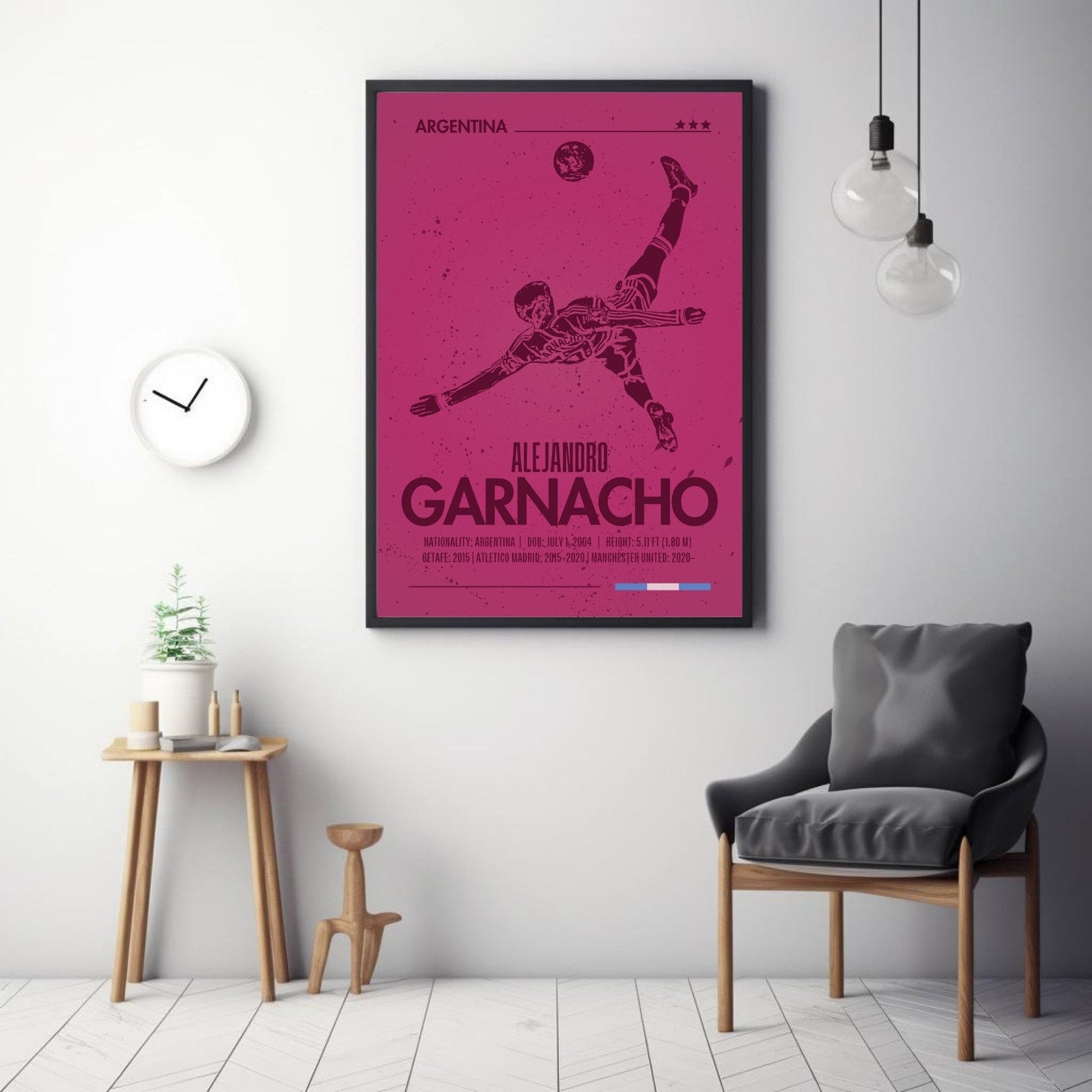 Alejandro Garnacho bycicle kick poster