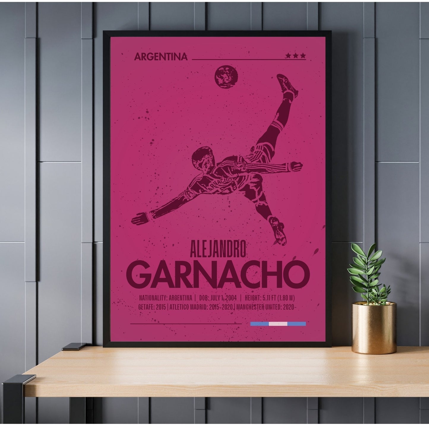 Alejandro Garnacho bycicle kick poster