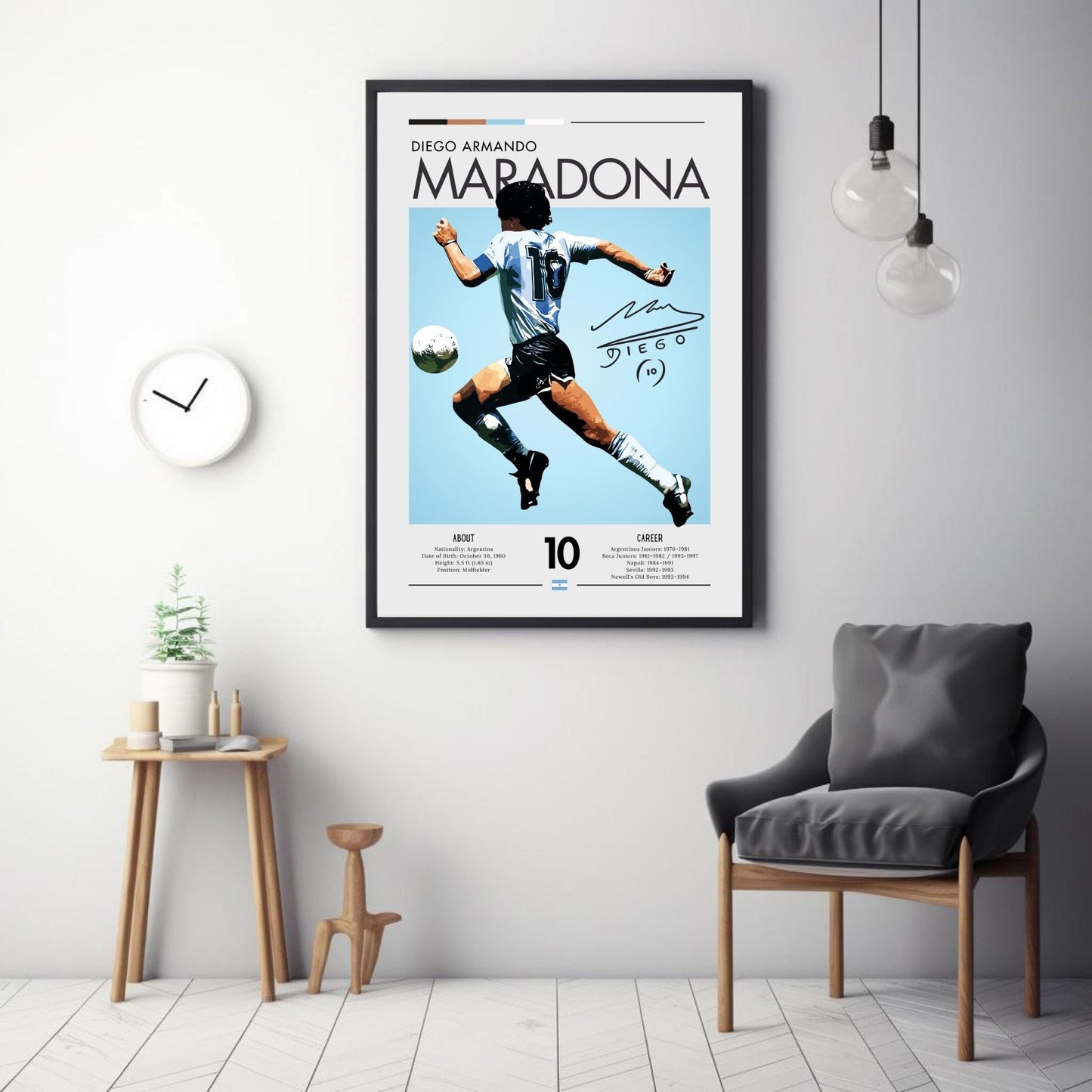 Maradona Print, Maradona Poster