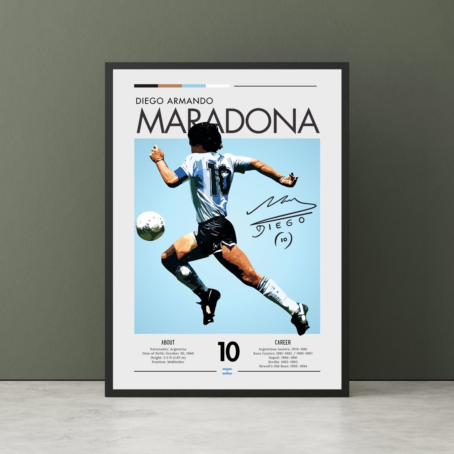 Maradona Print, Maradona Poster